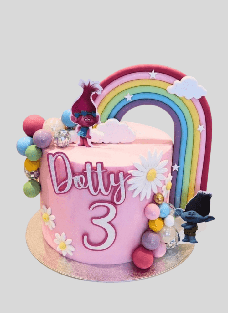 Beauteous Trolls Cake