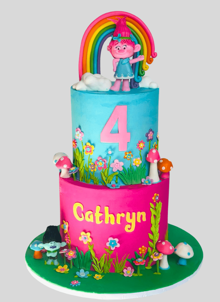 Captivating Trolls Cake