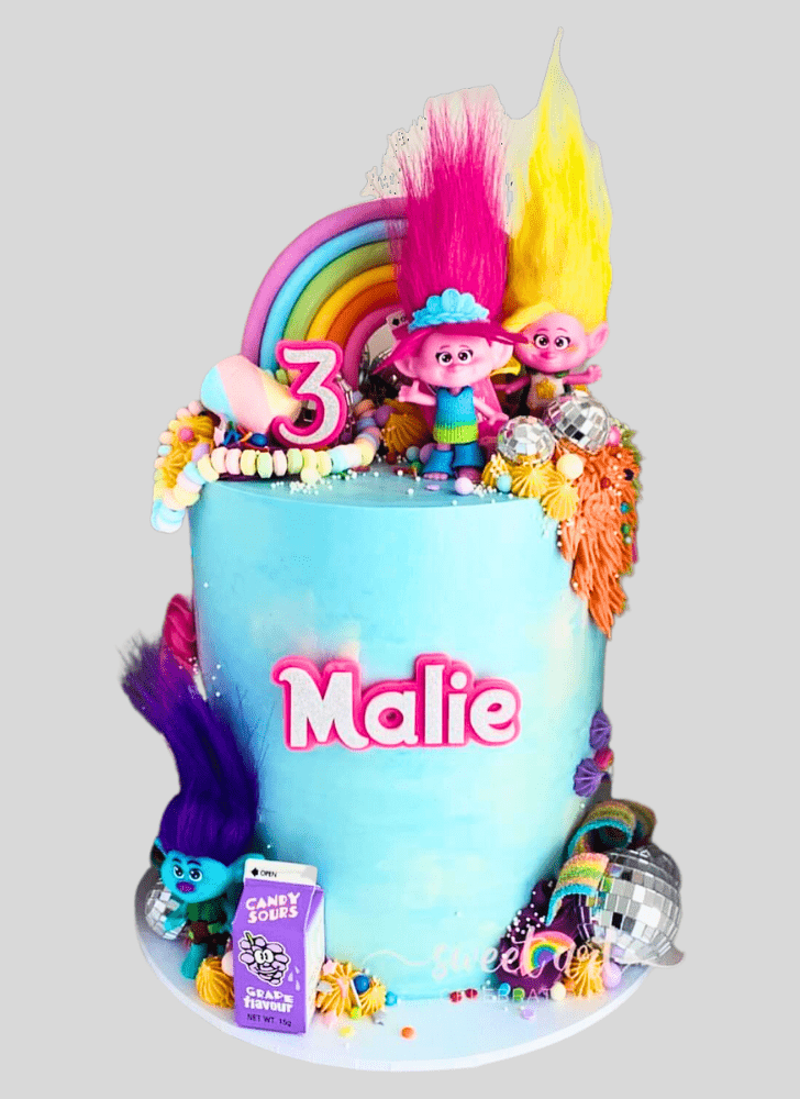 Classy Trolls Cake