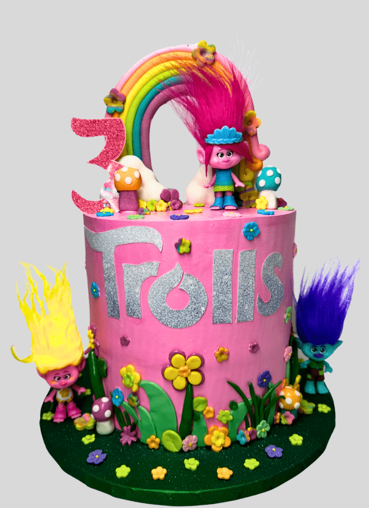 Good Looking Trolls Cake