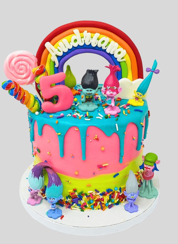 Gorgeous Trolls Cake