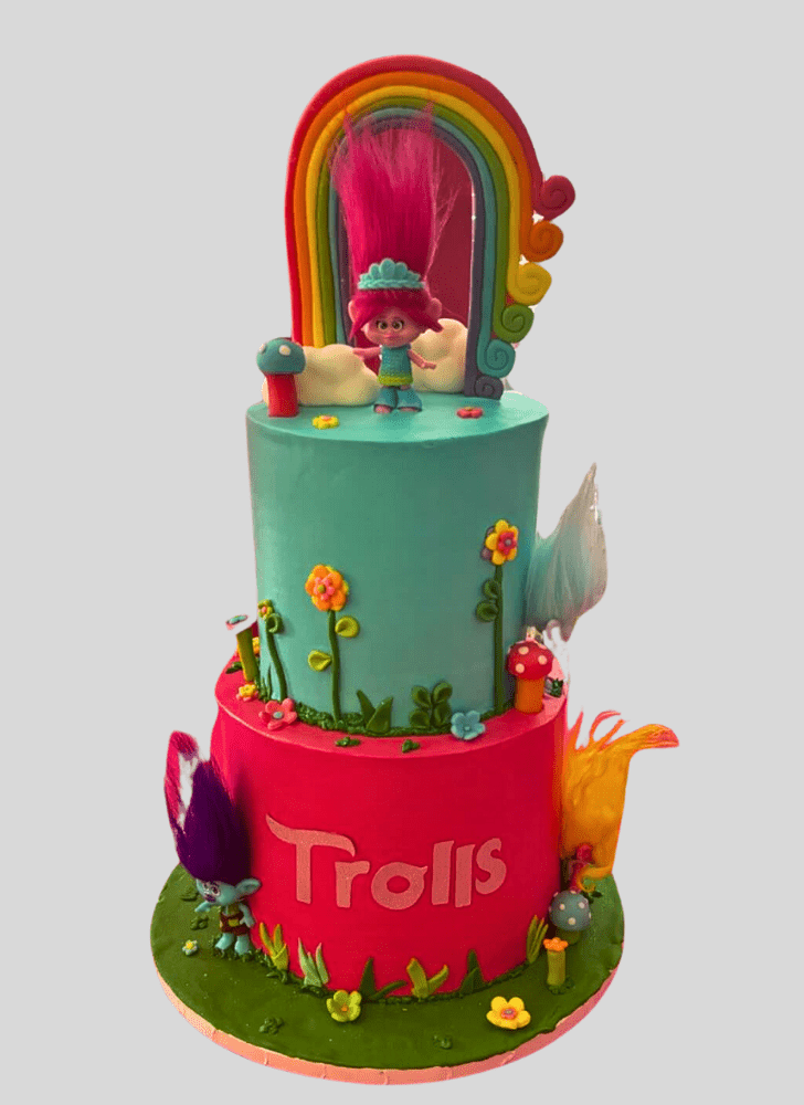 Wonderful Trolls Cake Design