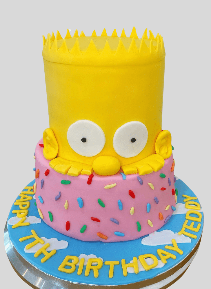 Adorable The Simpsons Cake