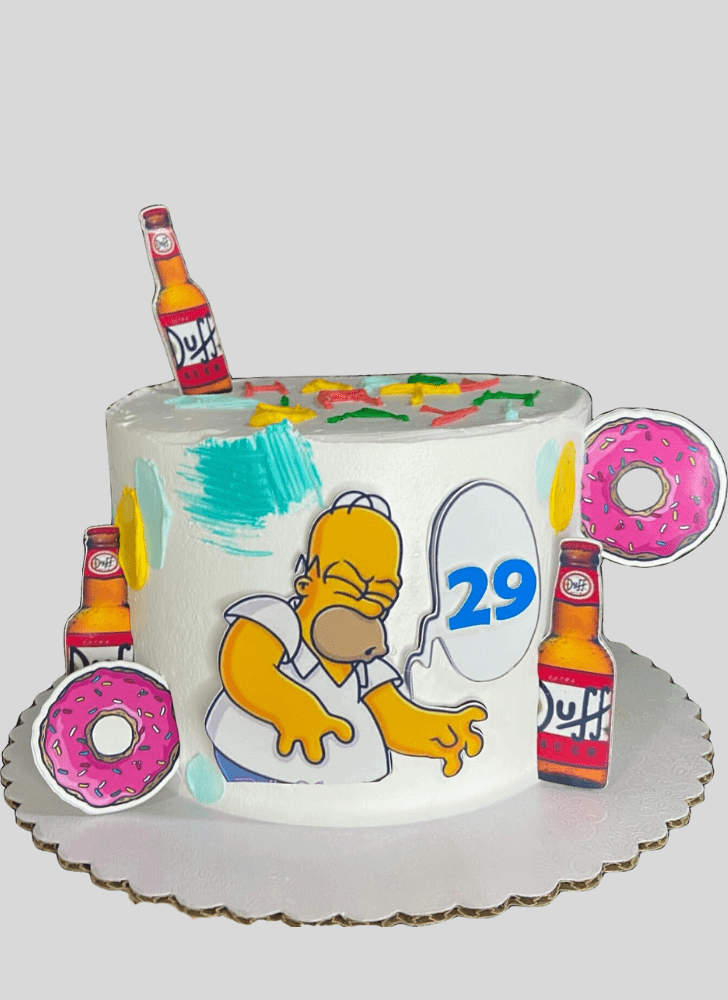 Alluring The Simpsons Cake