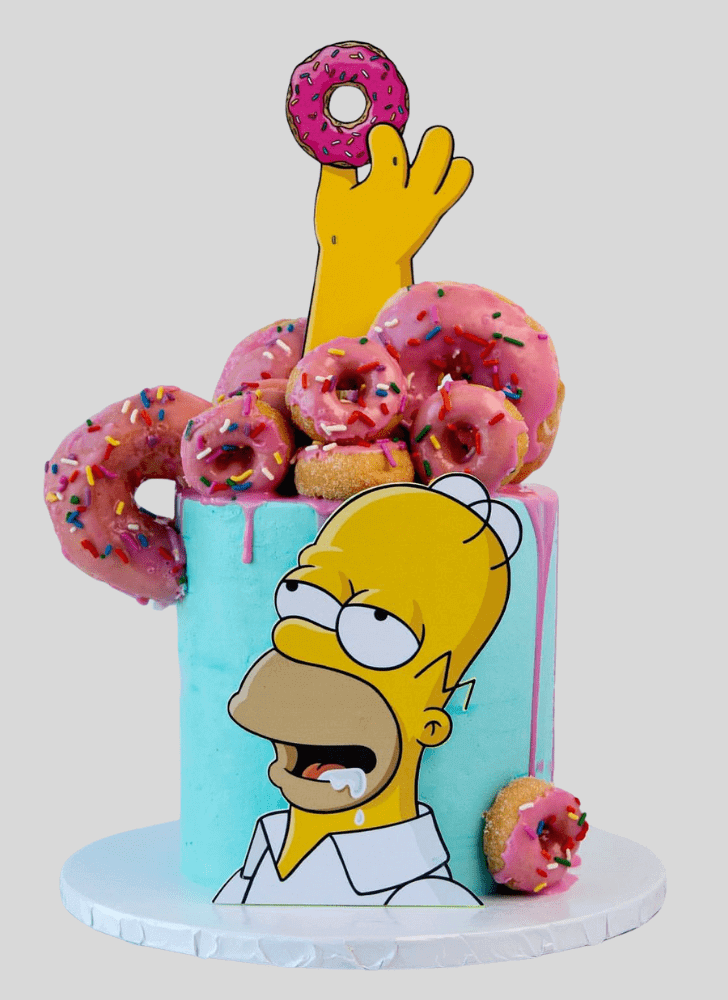 Charming The Simpsons Cake