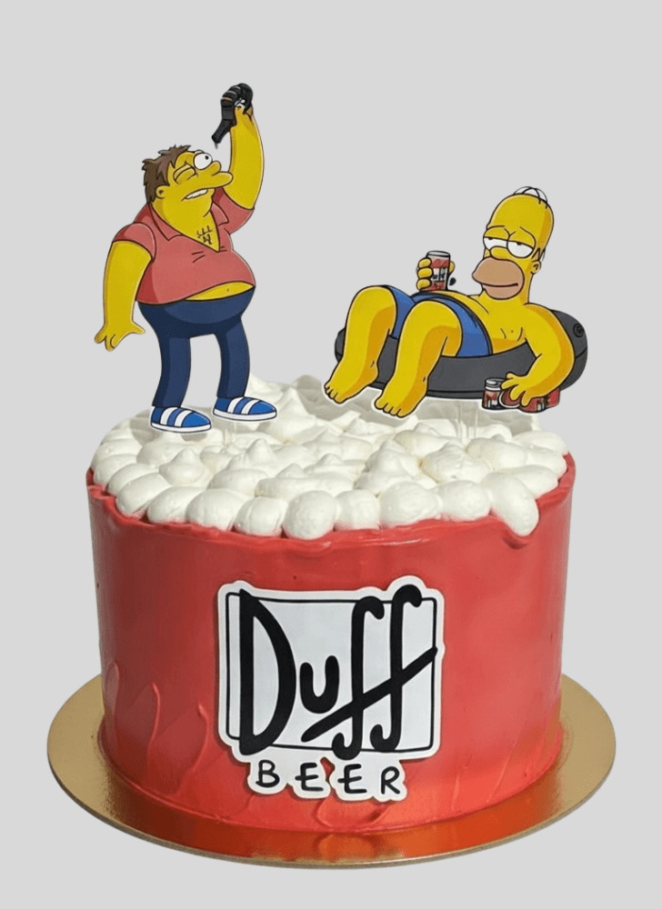 Comely The Simpsons Cake