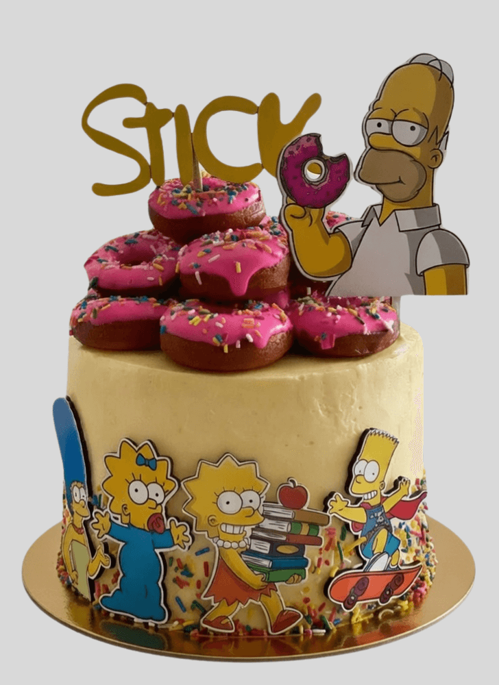 Delightful The Simpsons Cake