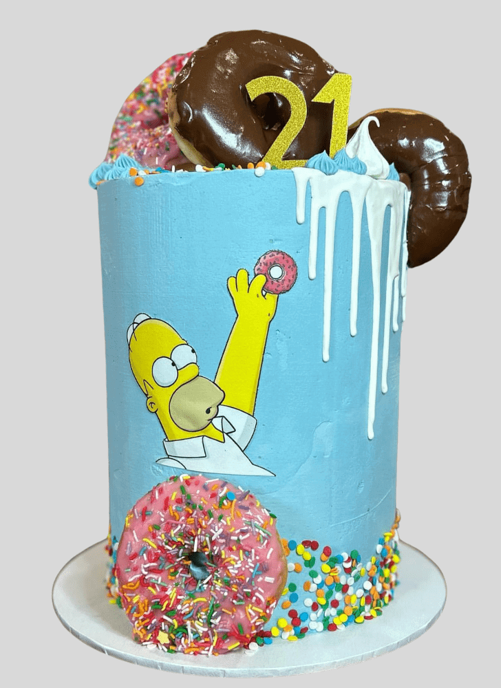 Enticing The Simpsons Cake