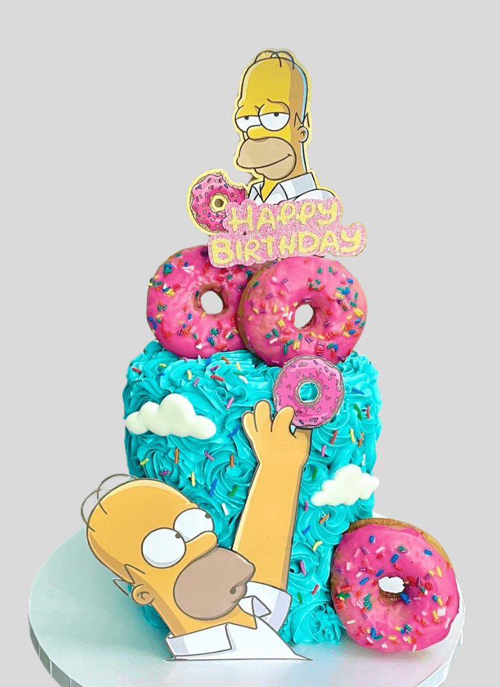 Exquisite The Simpsons Cake