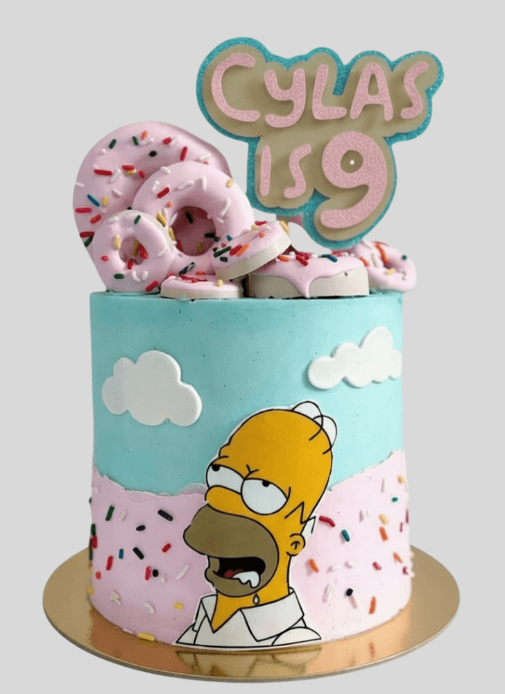 Gorgeous The Simpsons Cake