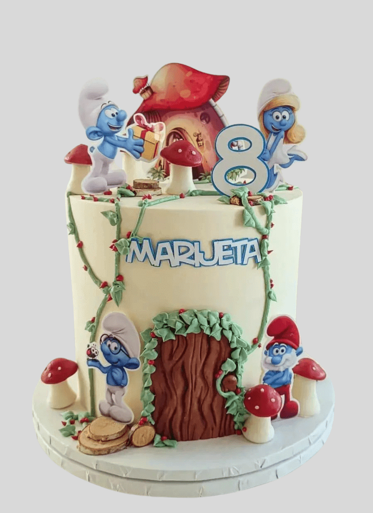 Adorable The Smurfs Cake