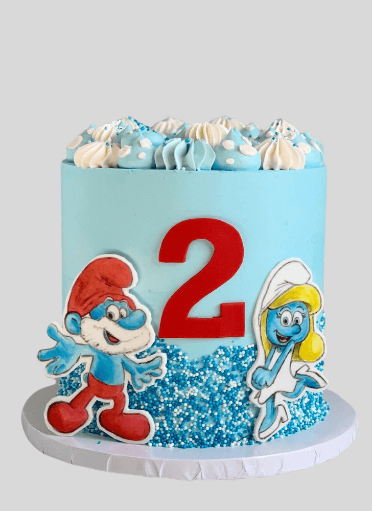 Angelic The Smurfs Cake