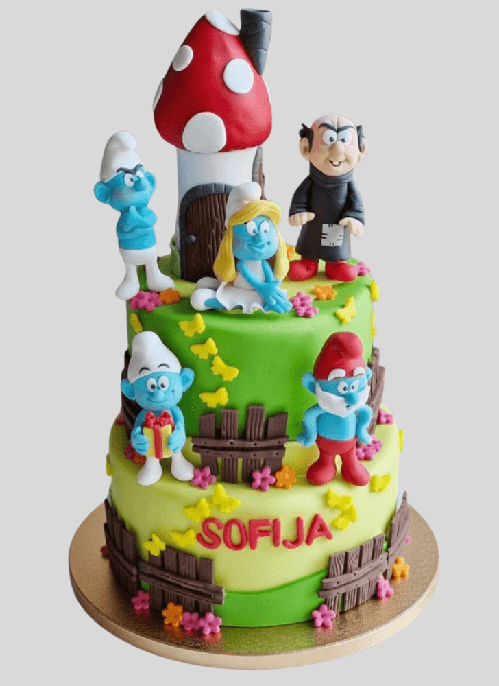 Appealing The Smurfs Cake