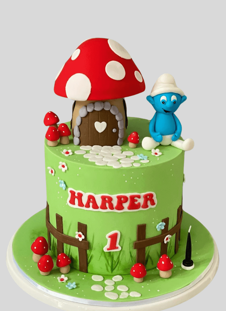 Bewitching The Smurfs Cake