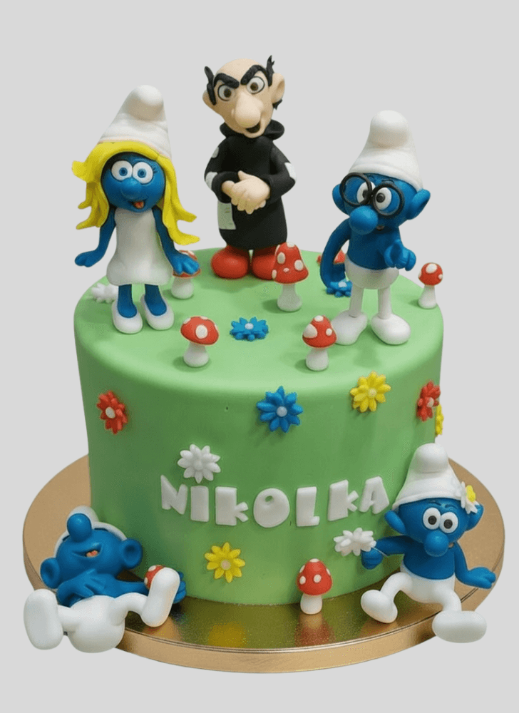 Elegant The Smurfs Cake