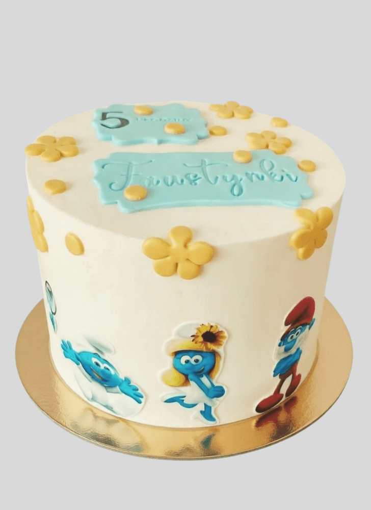 Enthralling The Smurfs Cake