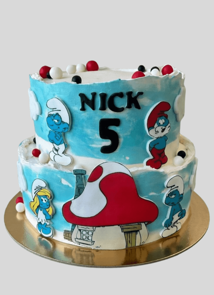 Handsome The Smurfs Cake