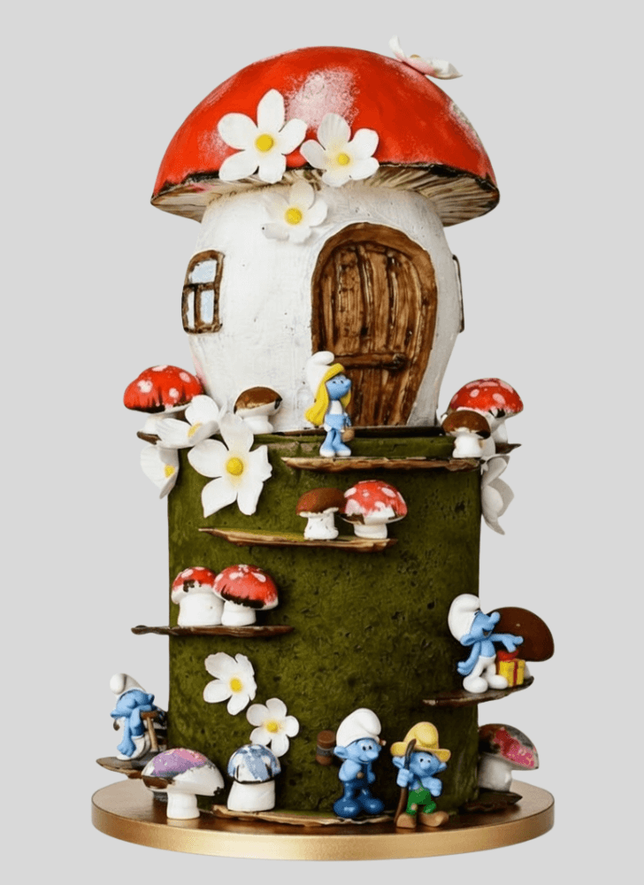 Marvelous The Smurfs Cake