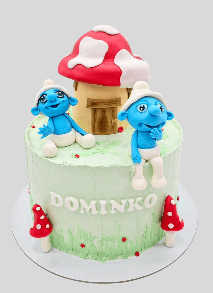 Resplendent The Smurfs Cake