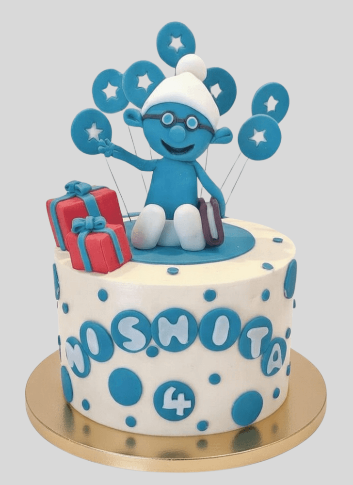 Slightly The Smurfs Cake