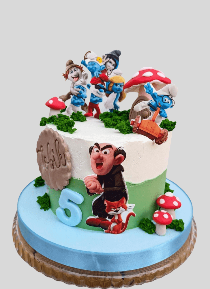 Superb The Smurfs Cake