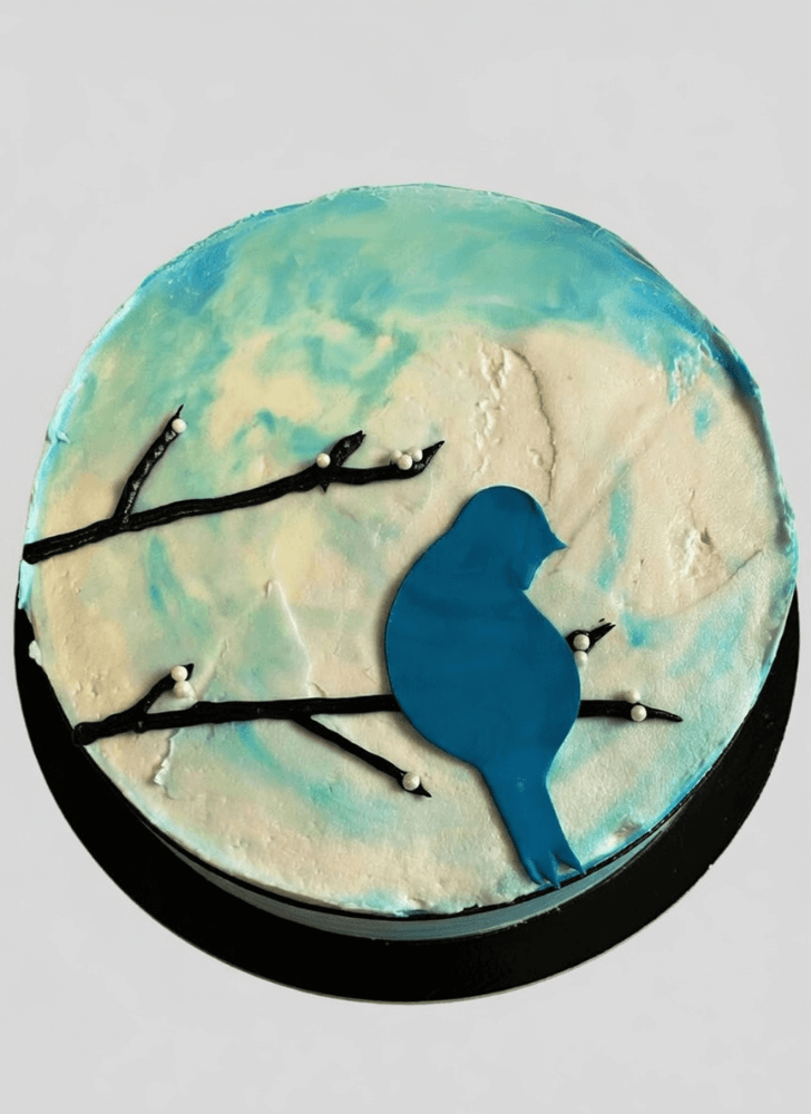 Adorable Blue Bird Cake