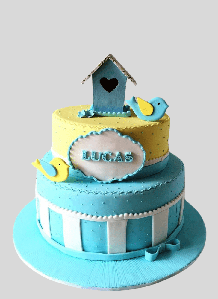 Captivating Blue Bird Cake