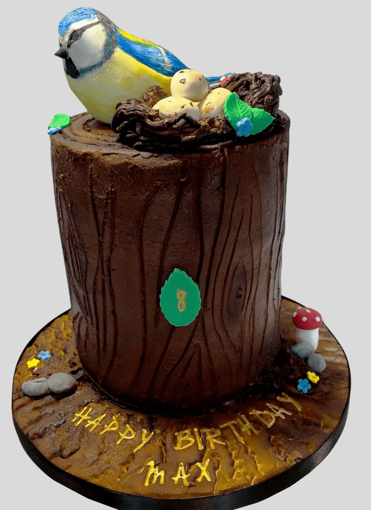 Charming Blue Bird Cake