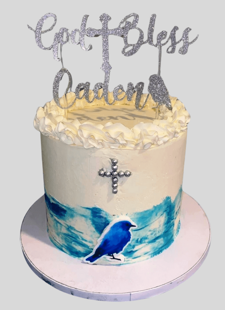 Enticing Blue Bird Cake