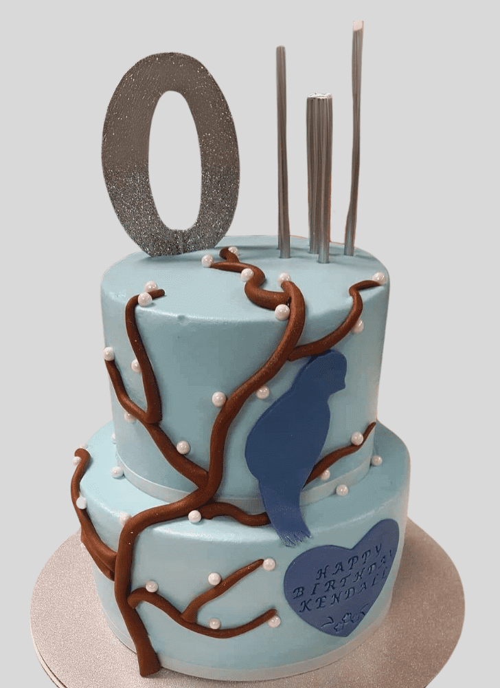 Mesmeric Blue Bird Cake