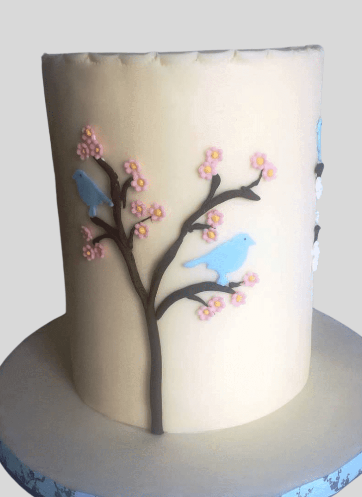 Pleasing Blue Bird Cake