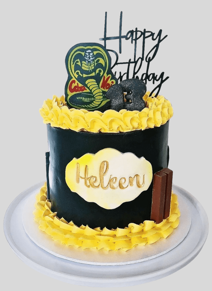 Bewitching Cobra Kai Cake