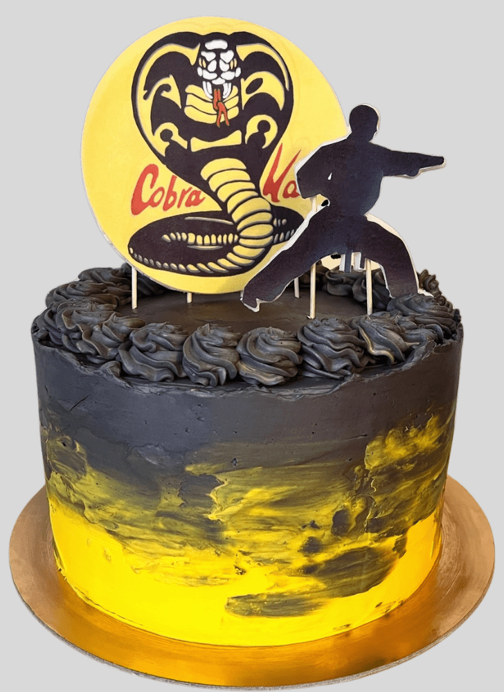 Captivating Cobra Kai Cake