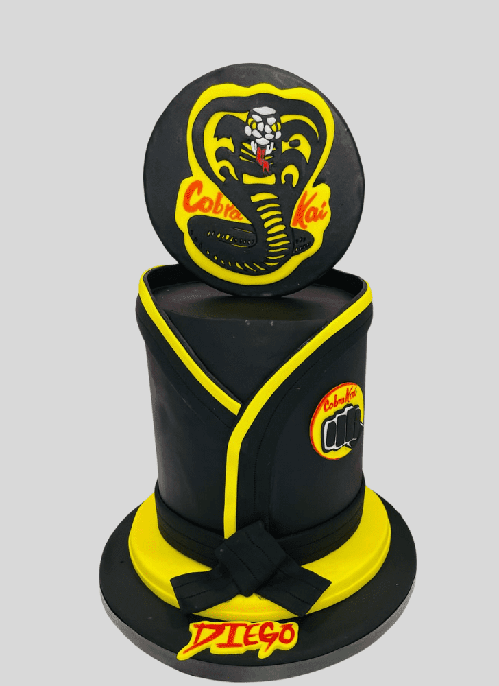 Charming Cobra Kai Cake