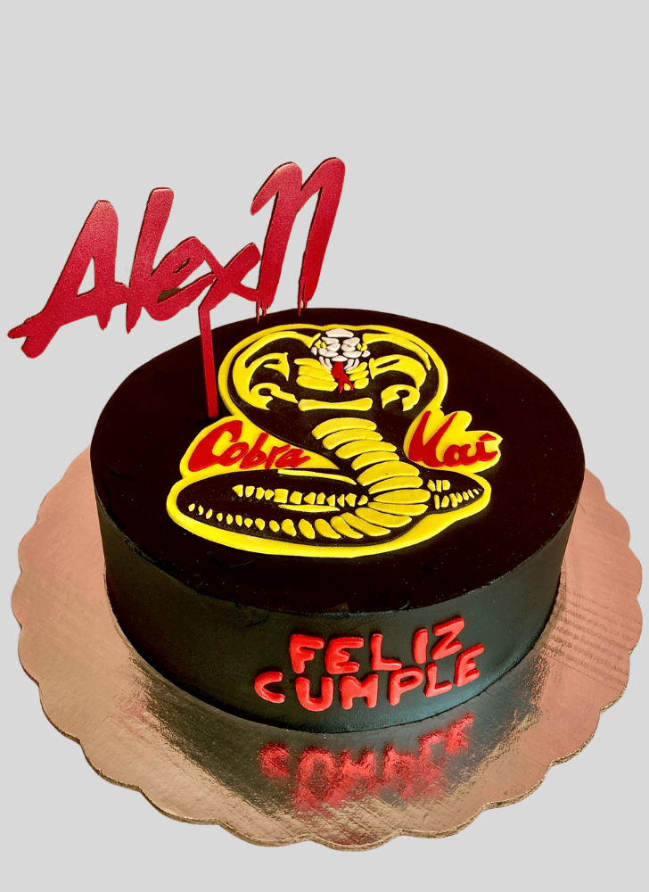 Classy Cobra Kai Cake