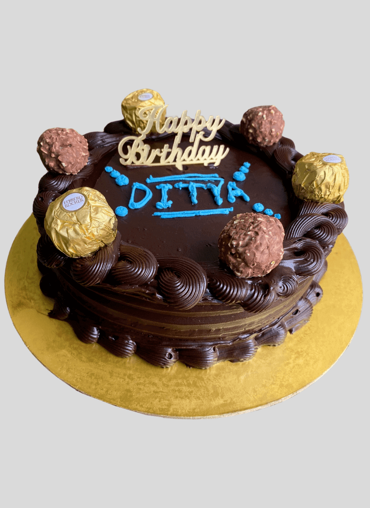 Beauteous Ferrero Rocher Cake