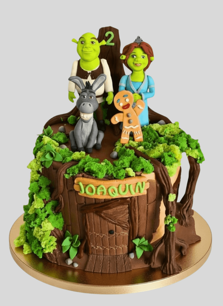 Admirable Shrek Cake Design