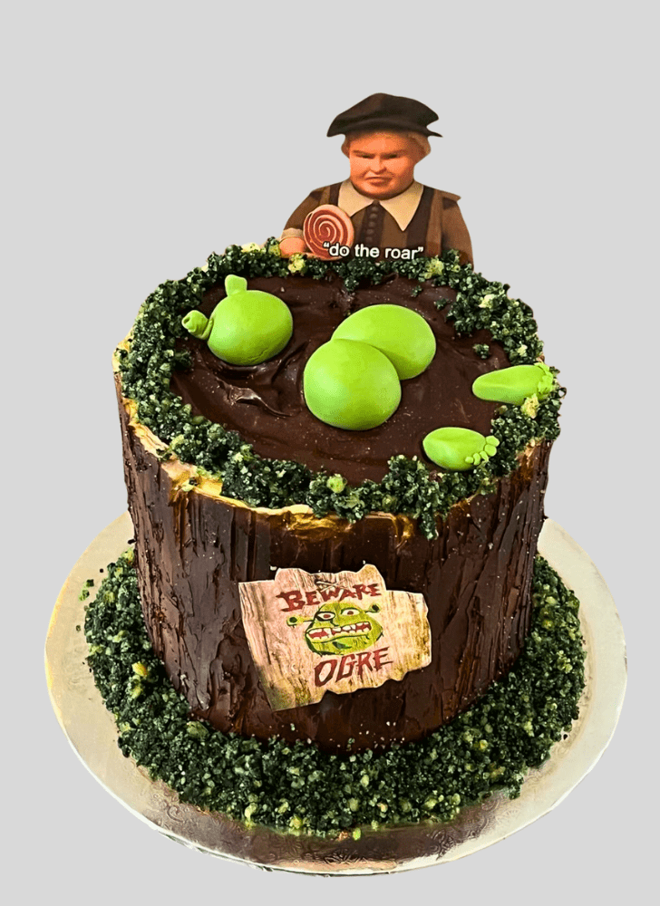 Alluring Shrek Cake