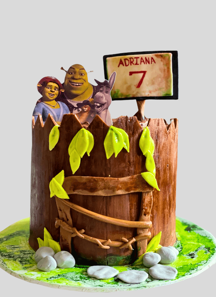 Angelic Shrek Cake