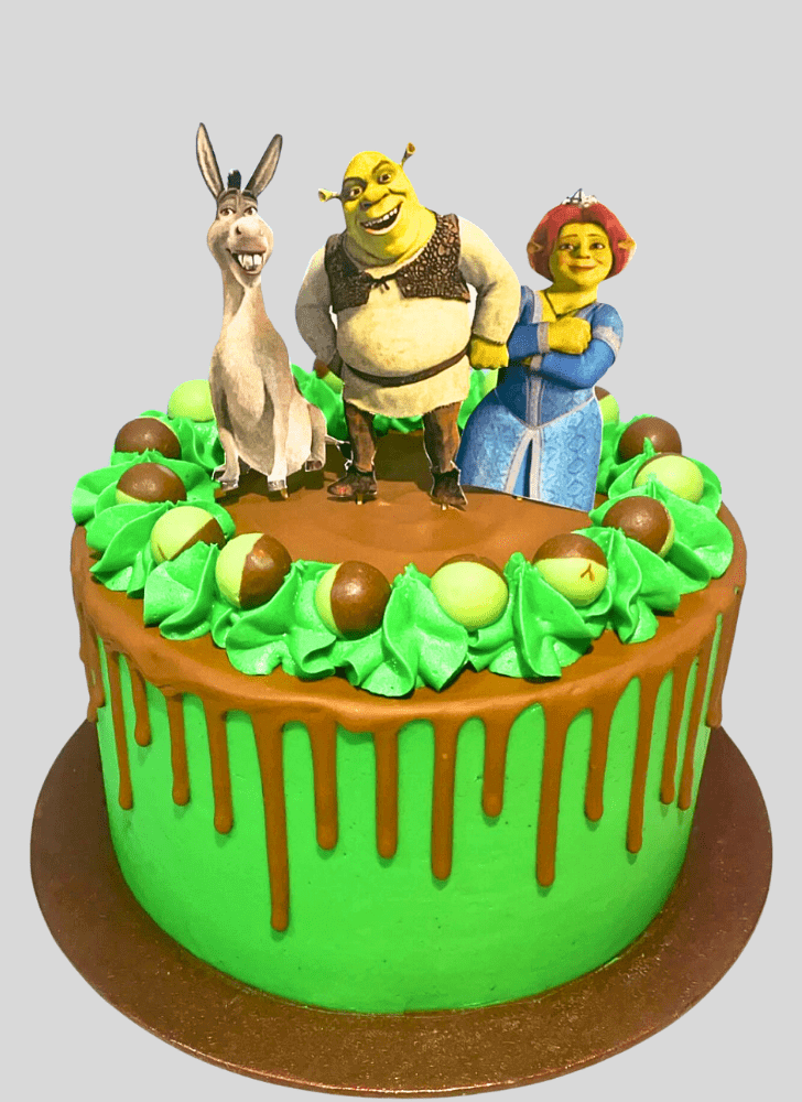 Appealing Shrek Cake