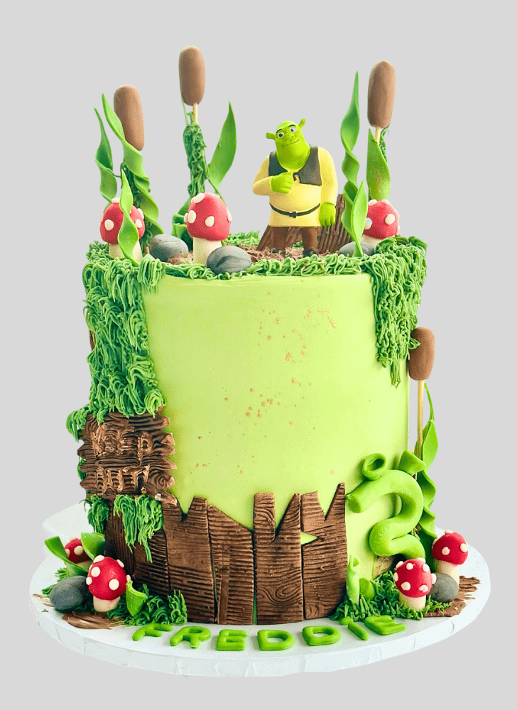 Beauteous Shrek Cake
