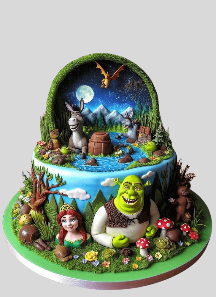 Bewitching Shrek Cake