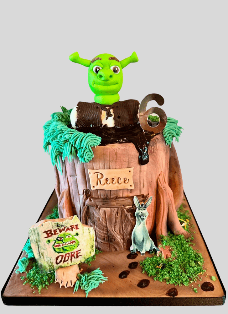 Captivating Shrek Cake