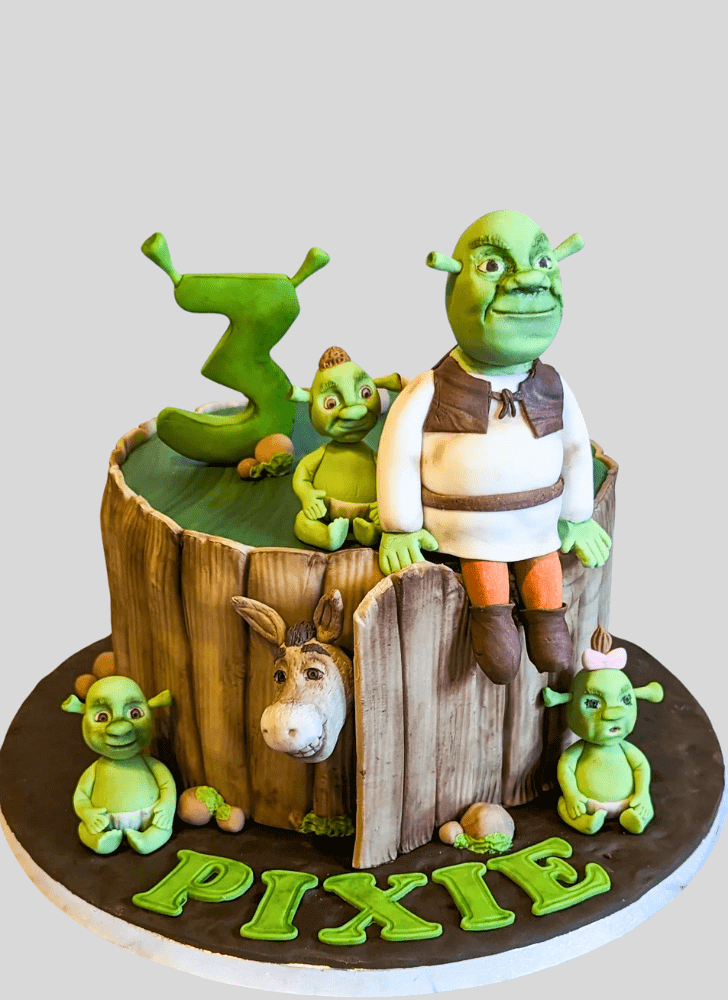 Charming Shrek Cake