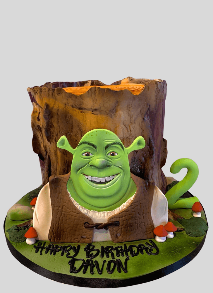 Classy Shrek Cake