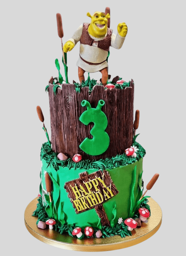 Mesmeric Shrek Cake