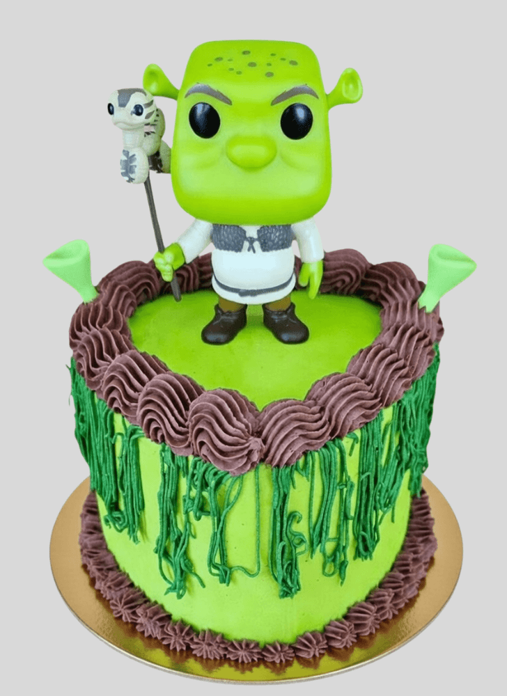 Pretty Shrek Cake
