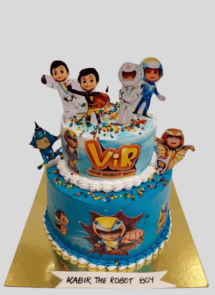 Admirable Vir The Robot Boy Cake Design