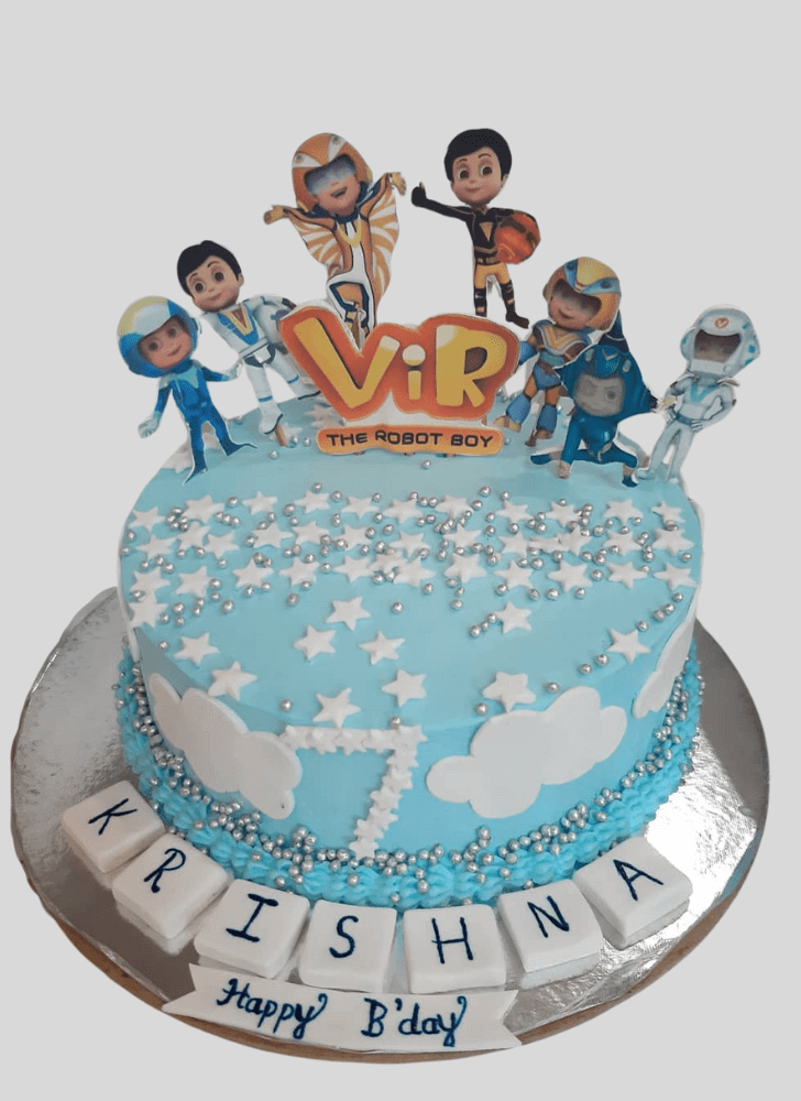 Captivating Vir The Robot Boy Cake
