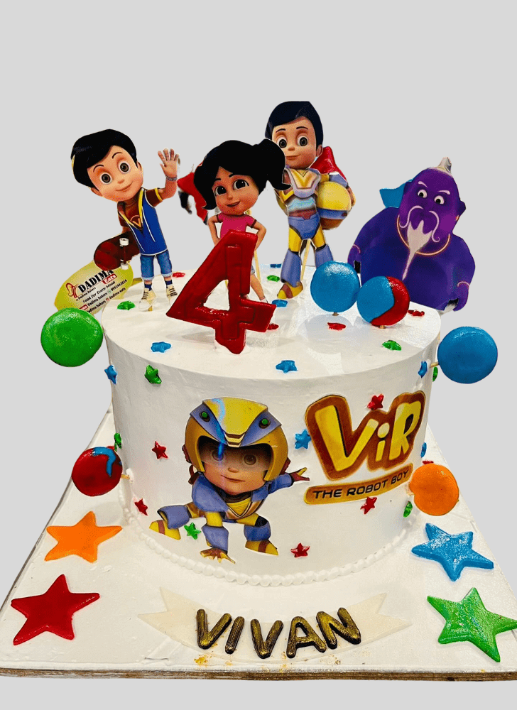 Classy Vir The Robot Boy Cake